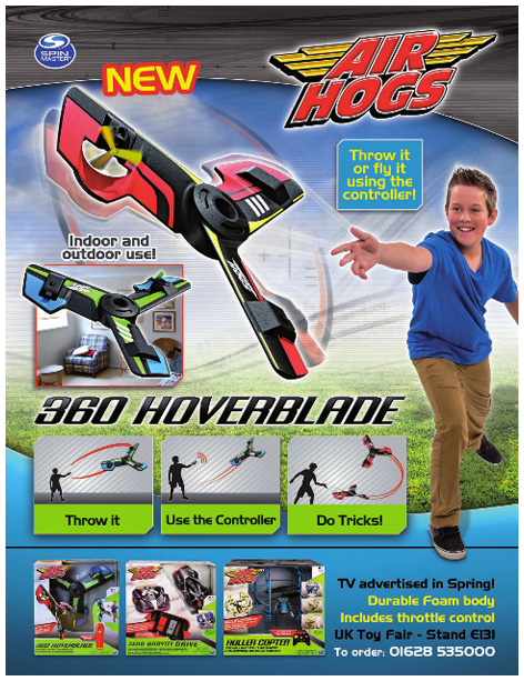 A trade advert for the 360 Hoverblade