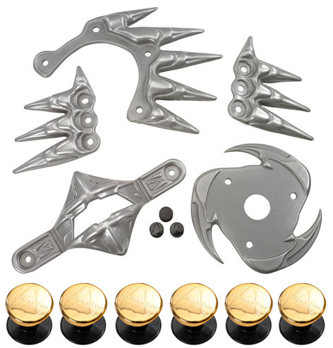 Armouron Accessories and a set of Gold Snapperons