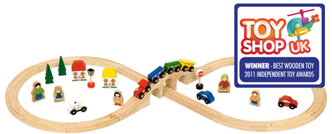 The Bigjigs Rail Figure of 8 track