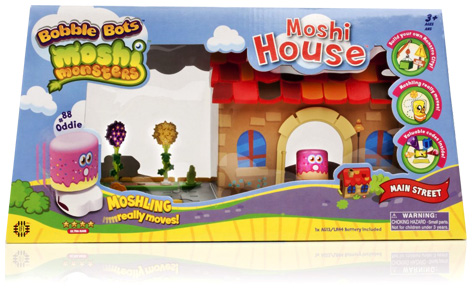 Bobble Bots Moshi Monsters House Packaging