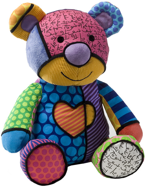 Britto Pop Plush Bear from Enesco Gifts