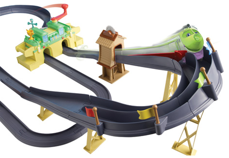 The Chuggington Die-Cast Chugger Championship Deluxe Rev & Race Playsets