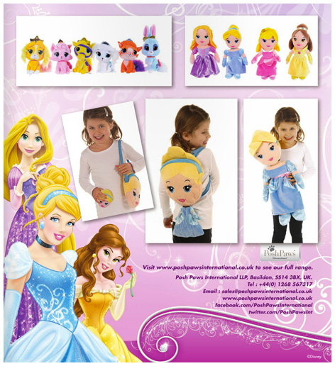 Trade advert for Posh Paws Cinderella toys
