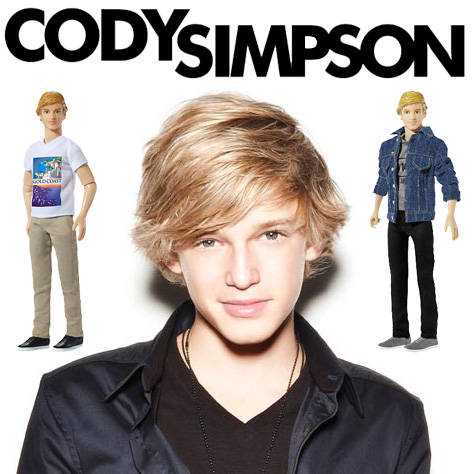 Cody Simpson with his official dolls