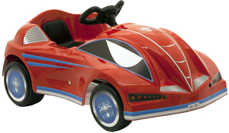 The beautiful Spiderman toy car from Exclusive Toys