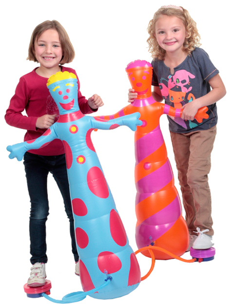 Girls playing with their Pumpaloons!
