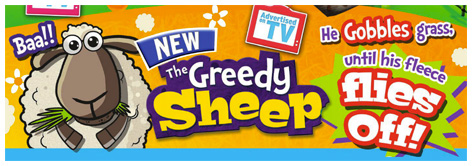 Trade advert for The Greedy Sheep