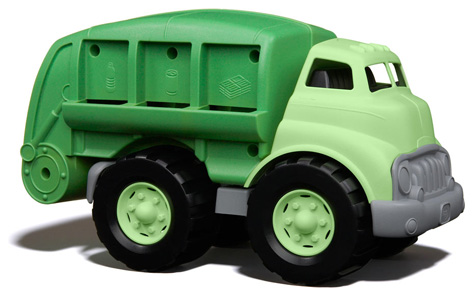 The Green Toys Recycling Truck from Bigjigs