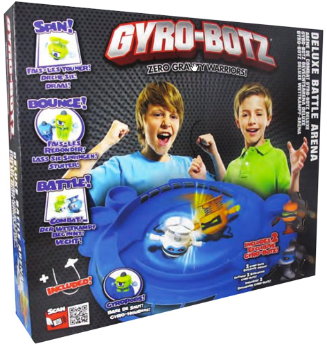 Packaging of the Gyro-Boyz Deluxe Battle Arena