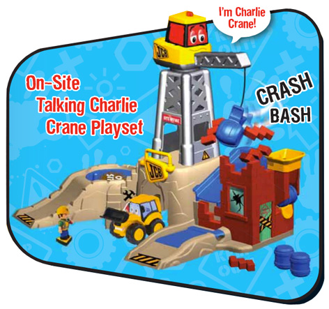 My First JCB On-Side Talking Charlie Crane Playset from GB Toys