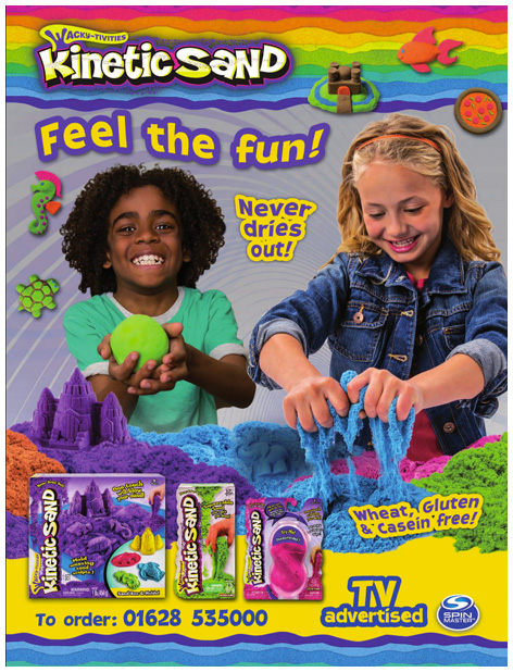 Trade advert for Kinetic Sand