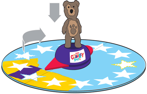 Artist's Impression of the Little Charley Bear Guess and Spin Board Game from Vivid Imaginations