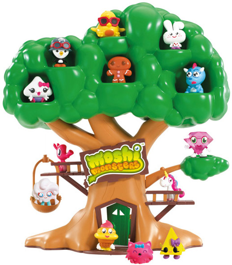 The closed Moshling Treehouse from Moshi Monsters
