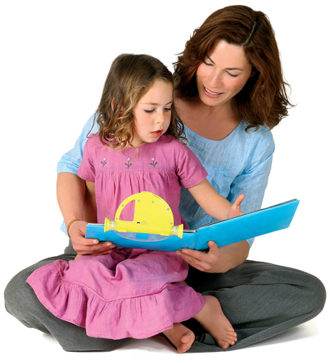 A mum and daughter using Sparkup