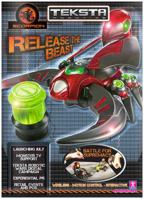 Official Teksta Scorpion Toy Trade Advert