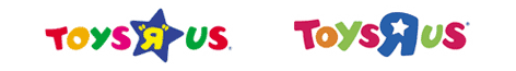 Old and new Toys R Us Logos