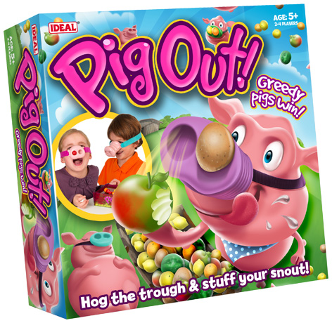 Pig Out board game packaging