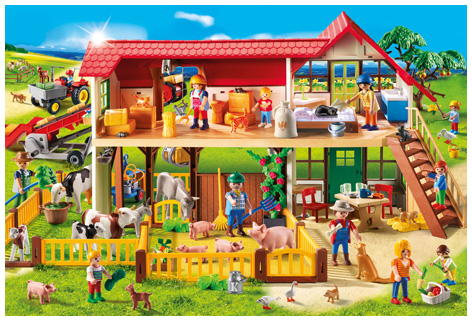 Playmobil Puzzle and Playset