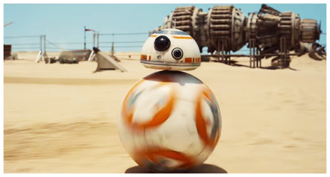 BB8 in the first teaser trailer for Star Wars: The Force Awakens