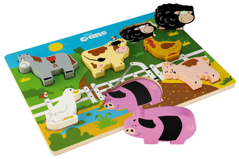 Chunky Farm and Chunky Safari Puzzles from Tidlo Timeless Toys