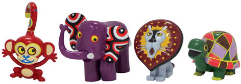 The Tinga Tinga Tales 4-in-1 Collectible Figure Set