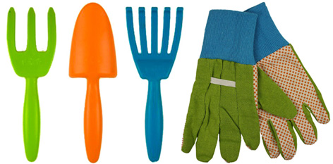 Children's Gardening Hand Tools and Gloves from Twigz