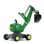 A Ride-On John Deere Digger from Rolly