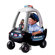 A Ride-On Police Patrol Car from Cozy Coupe