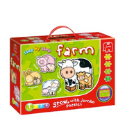 Step by Step Farm Jigsaw Puzzles for Toddlers from Jumbo Games
