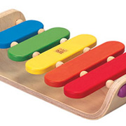An Oval Toy Xylophone from Plan Toys