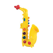 A Bright Yellow Toy Saxophone