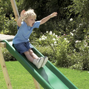 Young Boy on a TP Slide