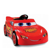 A Ride-On Lightning McQueen Toy Car