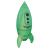 Inflatable Glow in the Dark Giant Rocket Ship