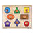 Large Peg Wooden Geometric Shapes Puzzle Board