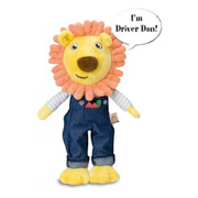 The Talking Driver Dan Soft Toy from Golden Bear