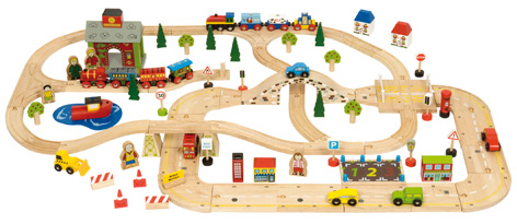 BigJigs Road and Rail Sets Working Together