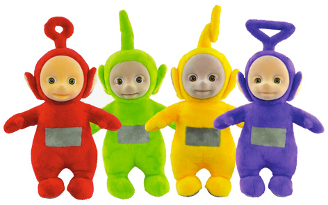 Character's Teletubbies plush range