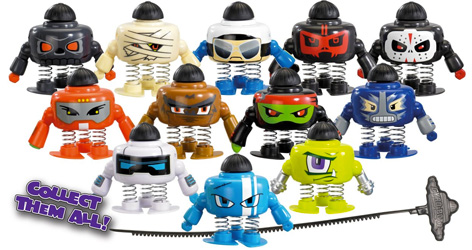 The collectable Gyro-Botz figures