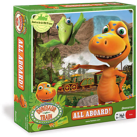 The All Aboard Board Game from Dinosaur Train