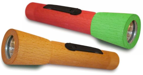 Ecotronic wind-up wooden torches made with fully-accredited FSC wood