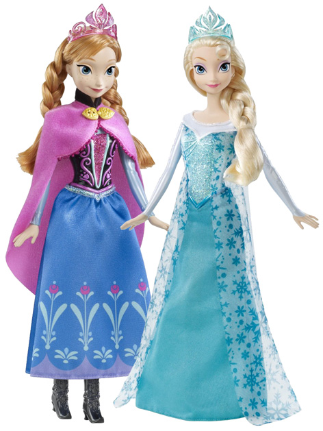 Anna and Elsa dolls