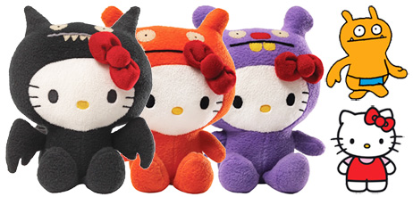 Trunko, Wage and Ice Bat alongside Uglydoll and Hello Kitty