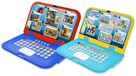 Fireman Sam and Peppa Pig laptops