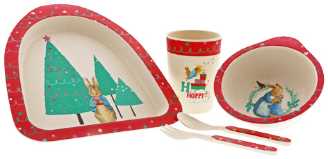 Peter Rabbit Organic Bamboo Christmas Set