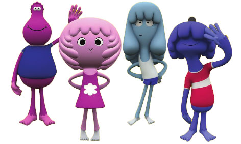 Some of the main characters from Jelly Jamm