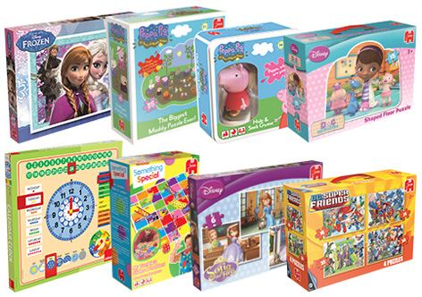 A selection of Jumbo's children's games.