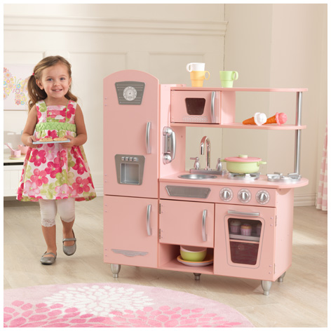 Pink Vintage Play Kitchen