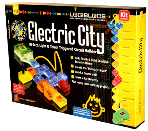 Packaging for Logiblocs' Electric City toy