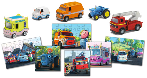 A selection of toys and puzzles from Olly The Little White Van